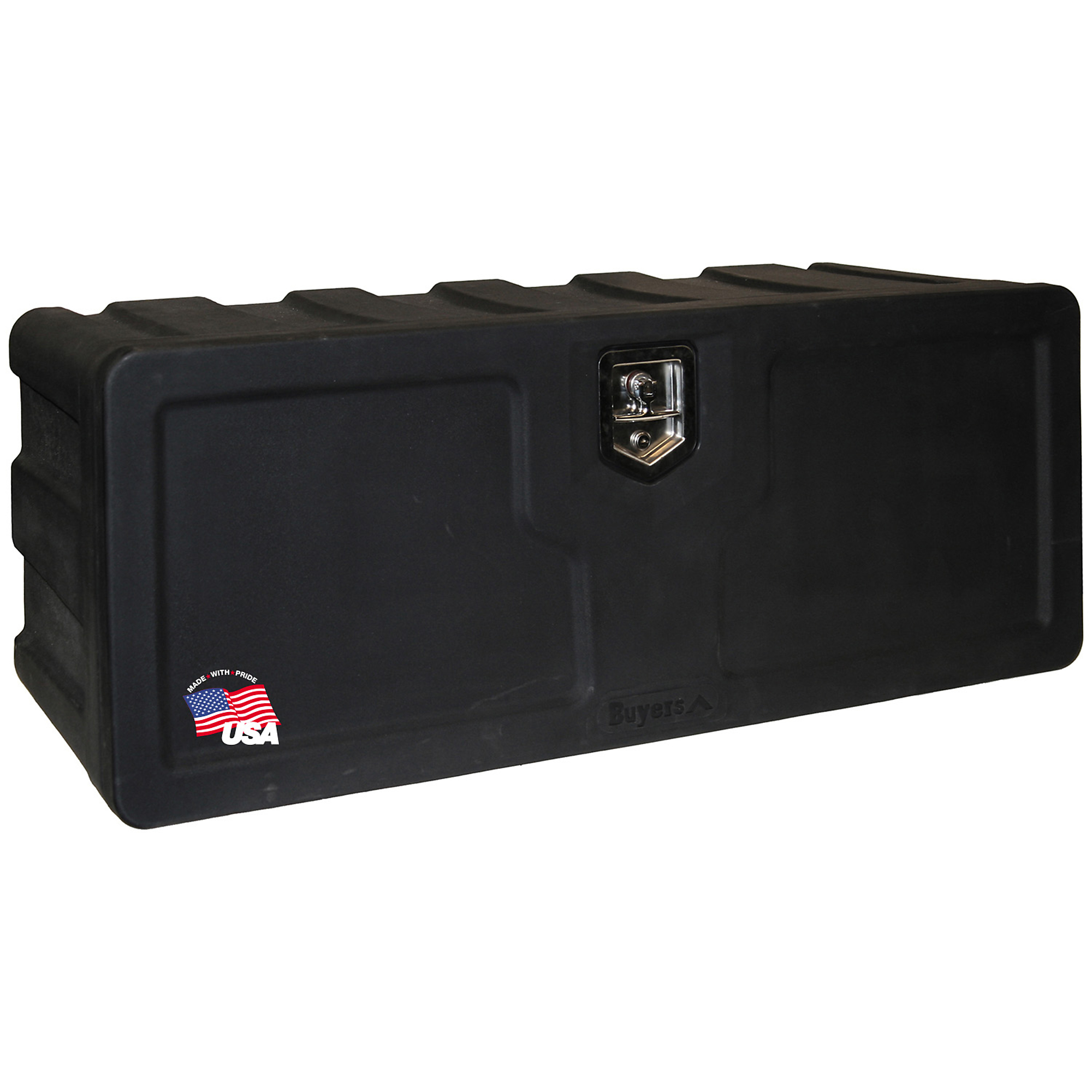 Buyers Products, 18x18x48in. Black Poly Underbody Truck Box, Width 48 in, Material Polyethylene, Color Finish Black, Model# 1717110